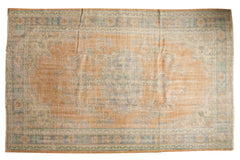 6x9.5 Vintage Distressed Oushak Carpet // ONH Item 5503