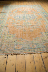 6x9.5 Vintage Distressed Oushak Carpet // ONH Item 5503 Image 5