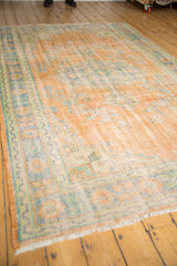 6x9.5 Vintage Distressed Oushak Carpet // ONH Item 5503 Image 9