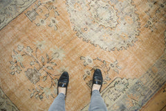 Vintage Distressed Oushak Carpet / Item 5505 image 2