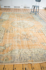  Vintage Distressed Oushak Carpet / Item 5505 image 8