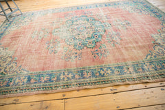  Vintage Distressed Oushak Carpet / Item 5508 image 6