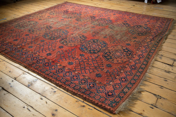  Vintage Ersari Square Carpet / Item 5514 image 8