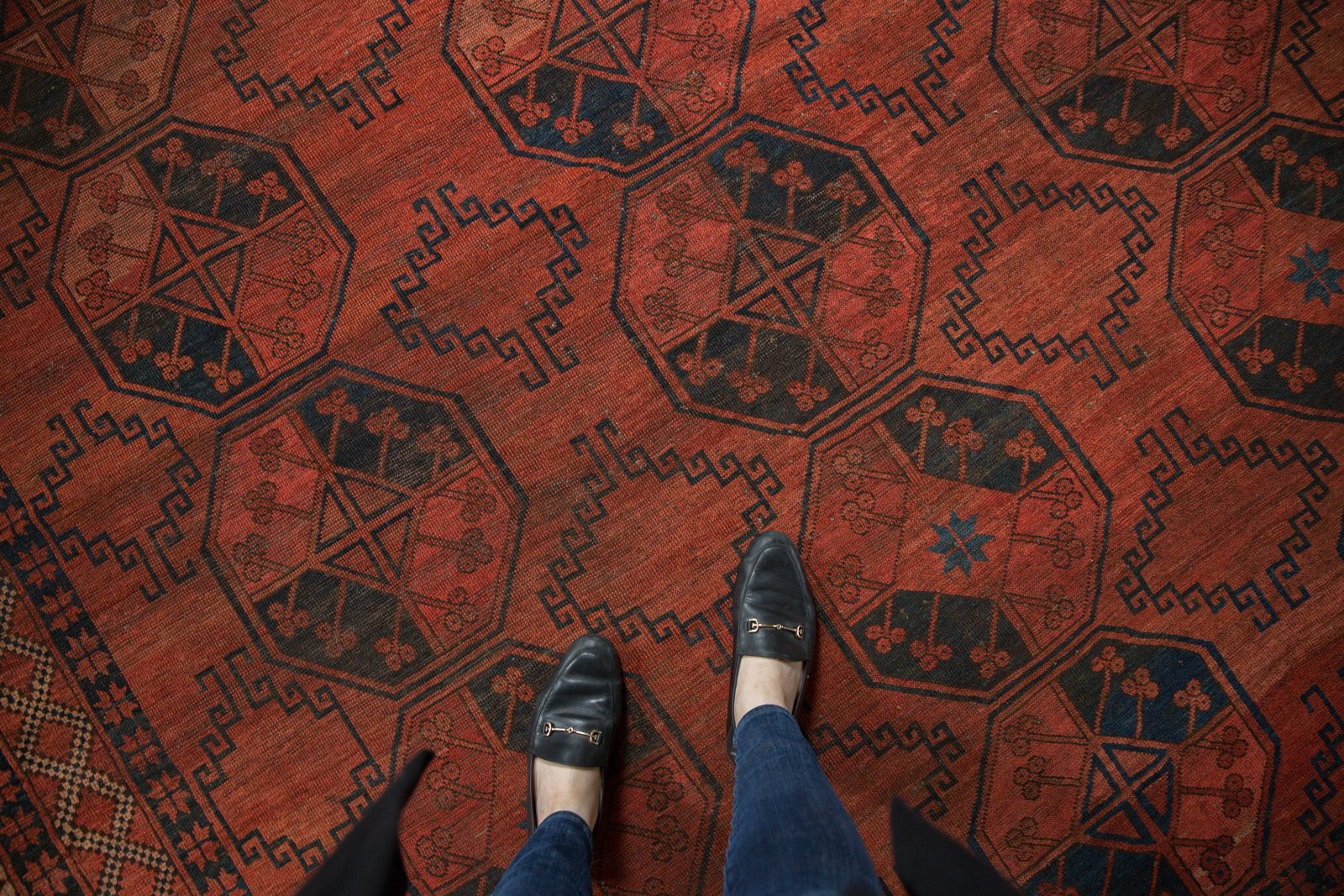 8x8.5 Vintage Ersari Square Carpet // ONH Item 5515 Image 1