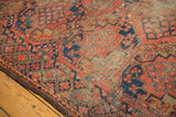 Antique Ersari carpet detail: cochineal red, indigo blue gul motifs, and its quad-cord selvage.