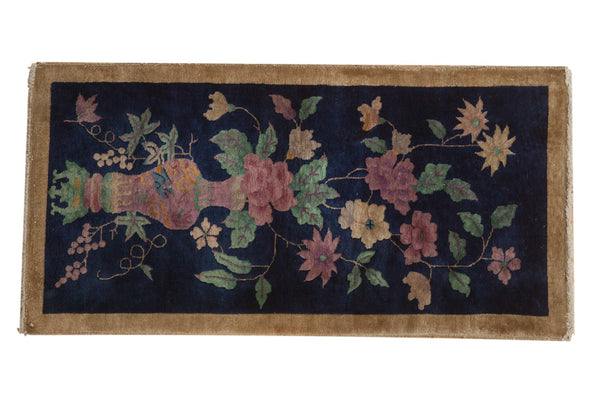 2.5x5 Vintage Art Deco Rug Runner // ONH Item 5519