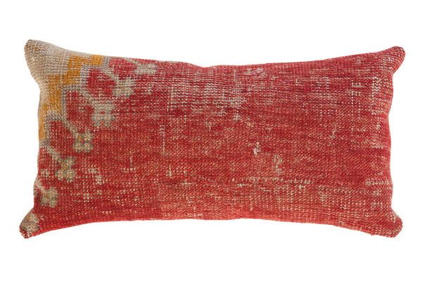 Antique Turkish Rug Fragment 14"x26" Pillow // ONH Item 5525