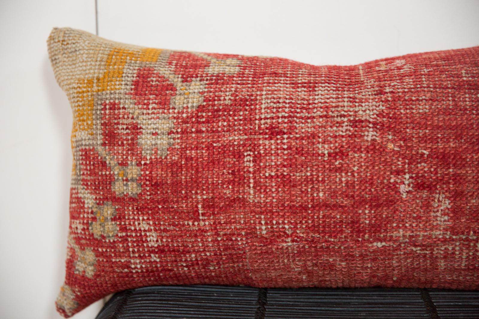 Antique Turkish Rug Fragment 14"x26" Pillow // ONH Item 5525 Image 1