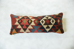 Antique Kilim Rug Fragment Lumbar Pillow // ONH Item 5526 Image 5