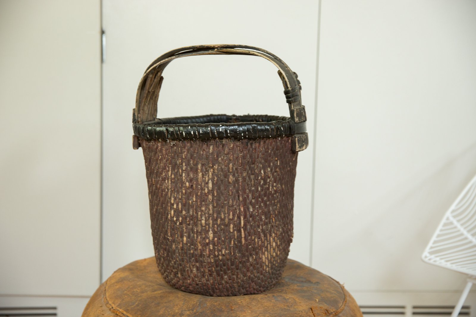 Black Chinese Willow Basket