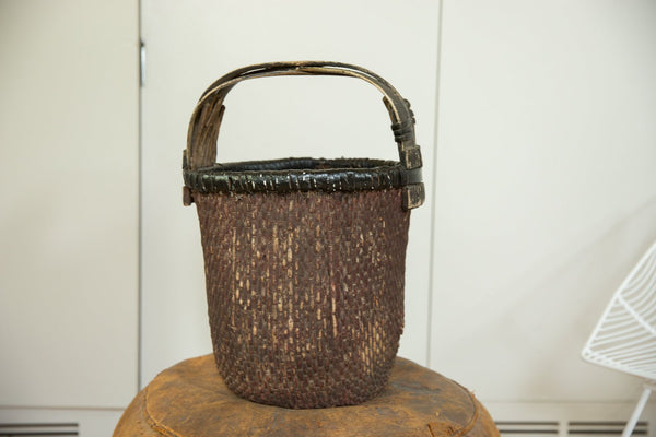 Black Chinese Willow Basket