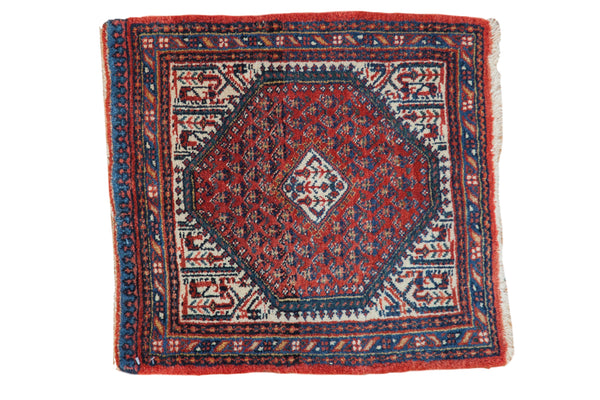 1.5x2 Vintage Mir Sarouk Square Rug Mat // ONH Item 5536