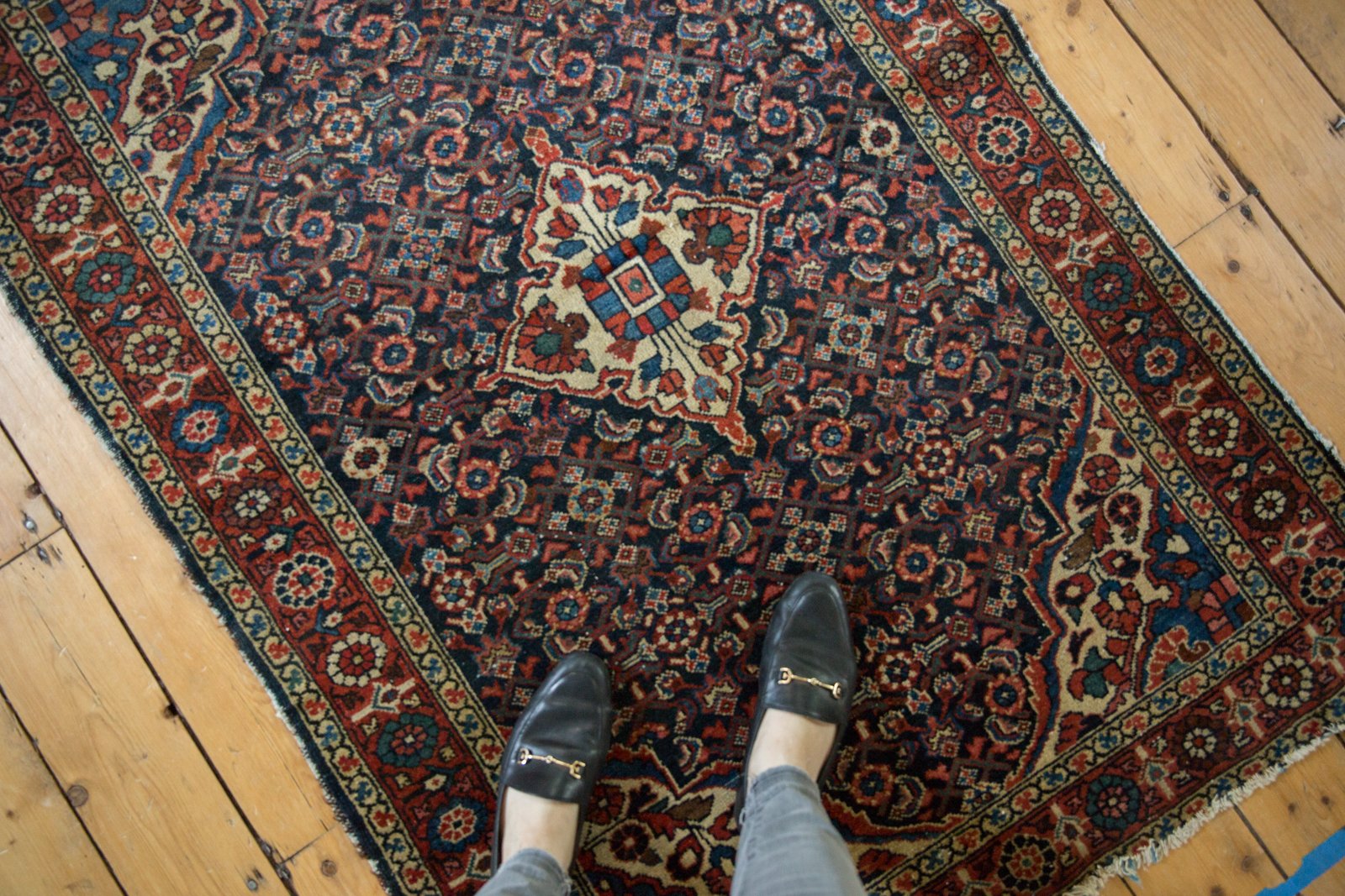 3.5x5 Vintage Hamadan Rug // ONH Item 5537 Image 1