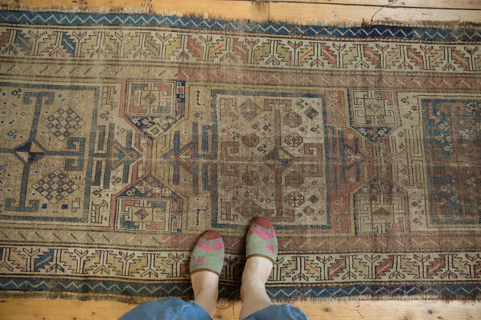  Antique Caucasian Rug Runner / Item 5542 image 2