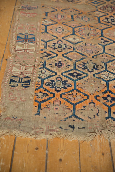 3.5x5 Antique Fragment Caucasian Rug // ONH Item 5543 Image 3