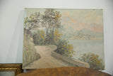 Luciani Italian countryside painting, artist's signature visible in bottom left.