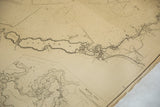 Detail of vintage Eldridge's Buzzards Bay nautical map, highlighting Naushon Island and Woods Hole.