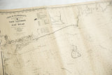 Aged Eldridge map detail highlighting Block Island, navigation marks, and time-softened paper.