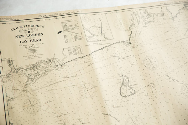 Eldridge's New London to Gay Head Ship Map 
