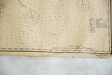 Eldridge's New London ship map bottom corner, featuring publisher details and water stains.