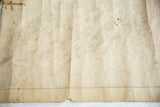 Detail of antique Casco Bay nautical map showing compass rose, creases, and lower edge wear.