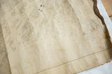 Aged Casco Bay nautical map, showing historic folds, creases, and dark wear stains.