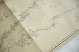Section of Eldridge's Long Island Sound map, highlighting aged paper and a distinct fold.