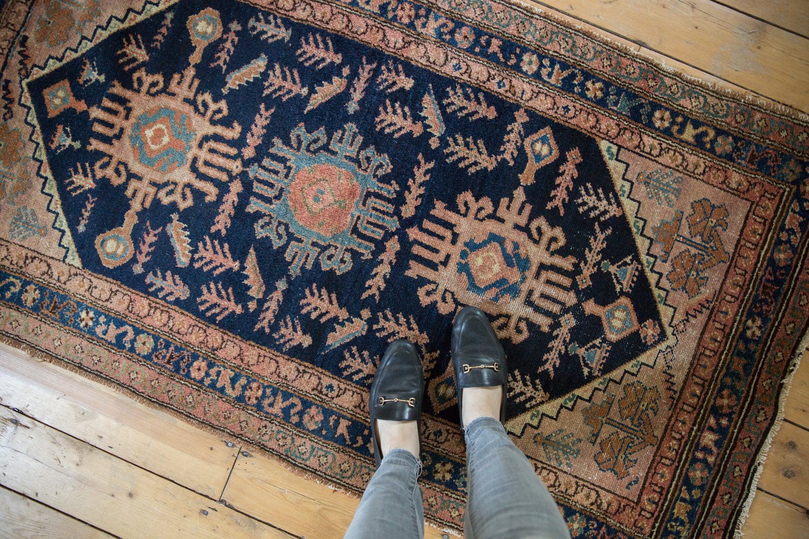  Vintage Hamadan Rug / Item 5568 image 2