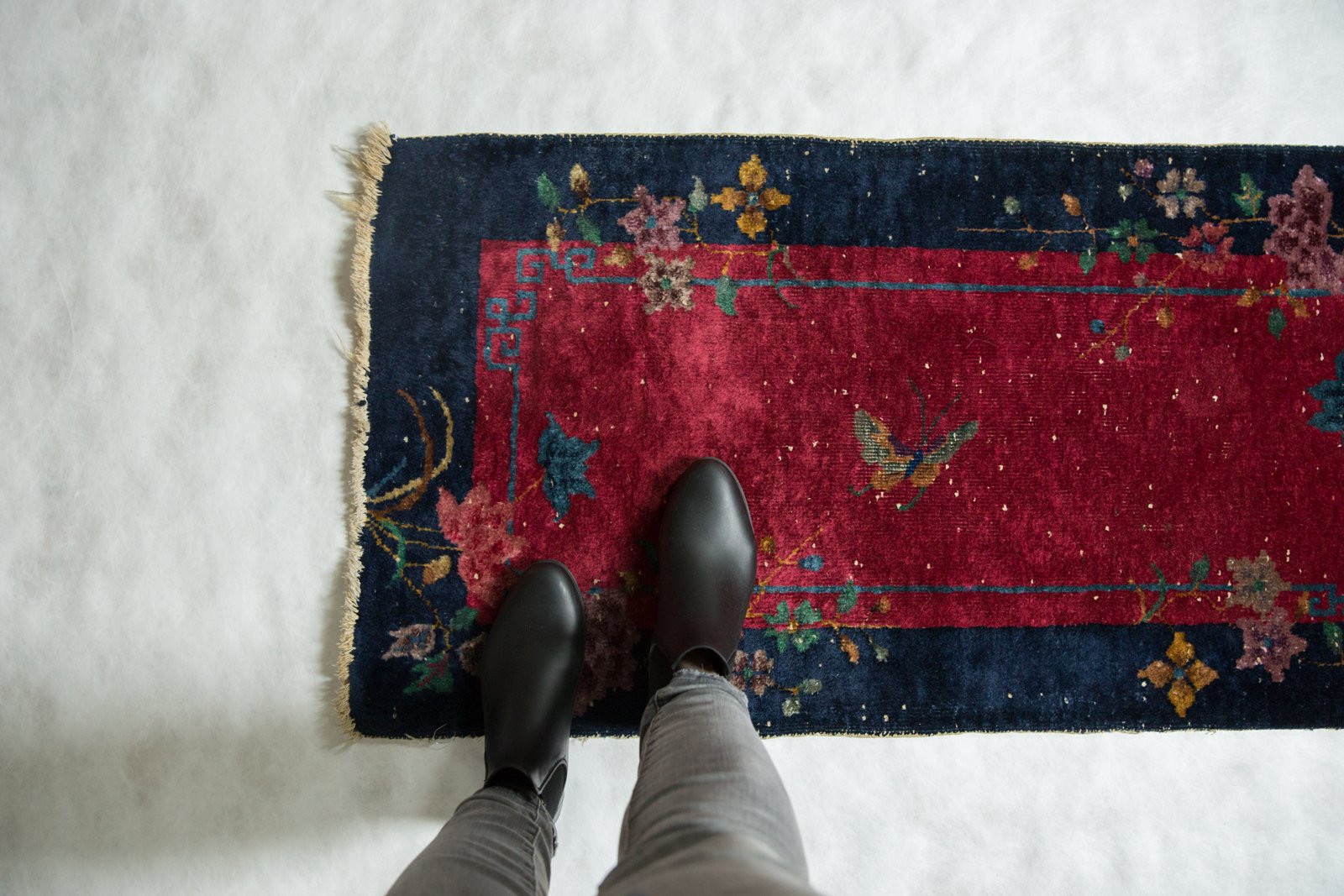 2x4 Vintage Art Deco Rug Runner // ONH Item 5570 Image 1