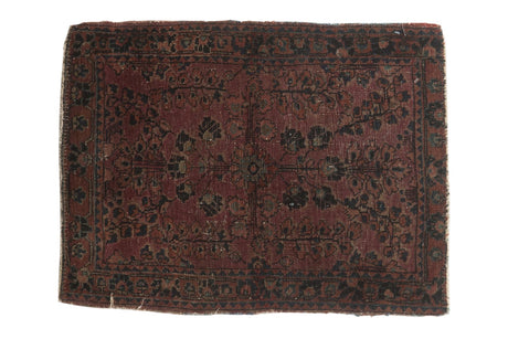 1.5x2.5 Antique Mohajeran Sarouk Rug Mat // ONH Item 5582