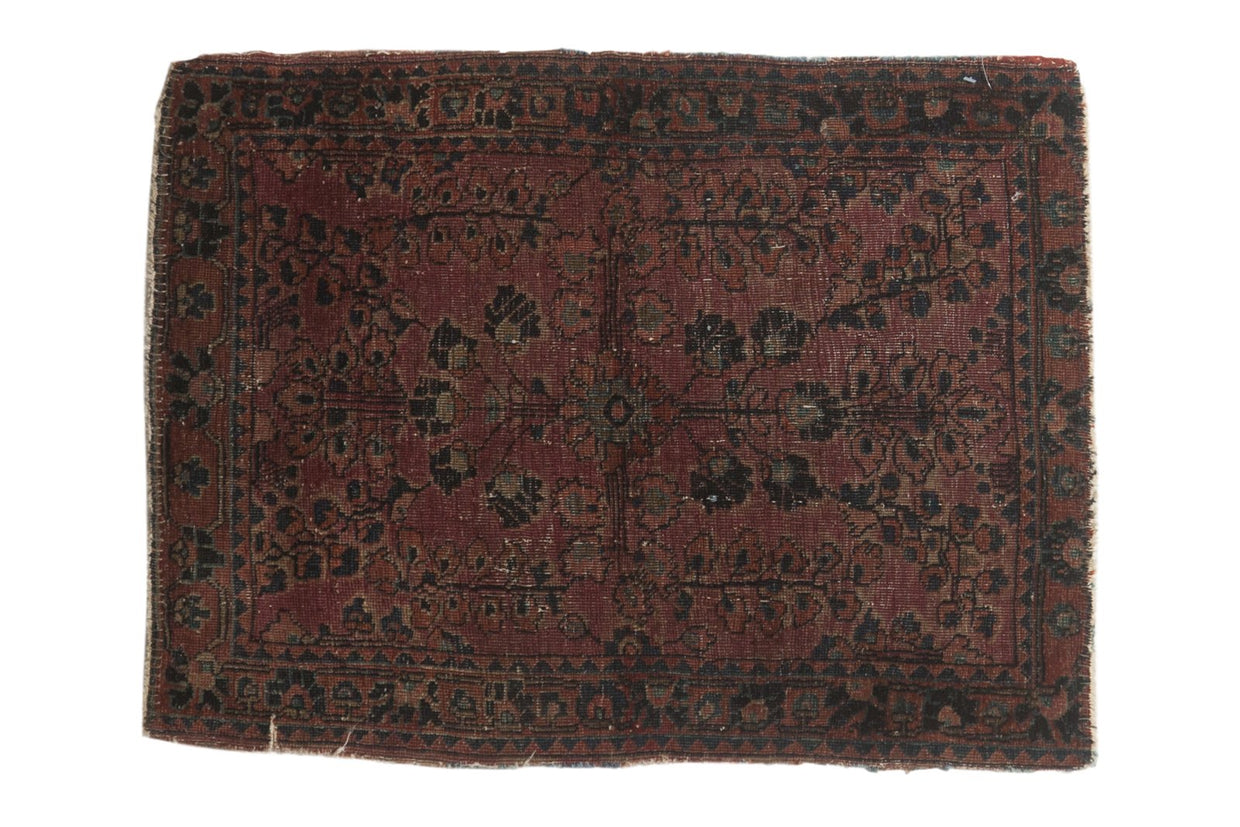 1.5x2.5 Antique Mohajeran Sarouk Rug Mat // ONH Item 5582