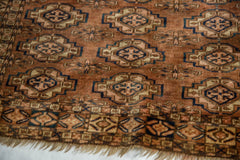 1.5x3.5 Antique Turkmen Rug Mat Runner // ONH Item 5583 Image 3