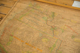 Aged paper of 1898 United States map highlighting the 