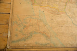 Antique 1898 US map detail: Alaska, Aleutian Islands, and Bering Sea.