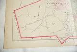 Detail from the 1875 Woburn atlas map showing Mill Brook, Whispering Hill, and Horn Pond.