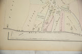 Copyright notice for G.M. Hopkins dated 1875 on an antique Woburn, Massachusetts map.