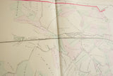 View of the 1875 Woburn map centered on the railroad, Richardson Pond, and landowner plots.