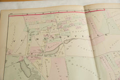 Antique Woburn Massachusetts Atlas Map Plate N