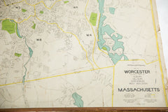 Massachusetts Pull Down School Map
