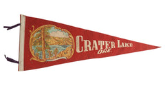 Crater Lake Ore. Felt Flag
