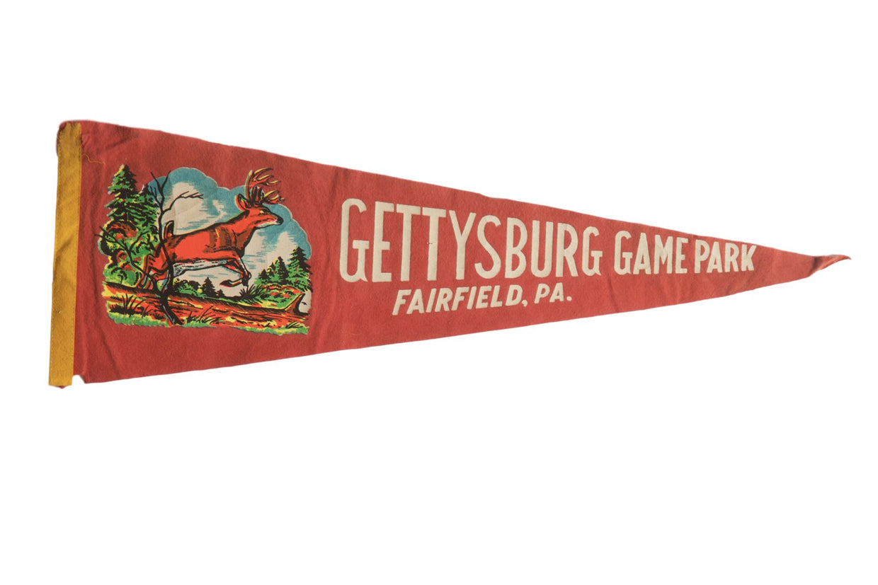 Gettysburg Game Park Fairfield, PA. Felt Flag