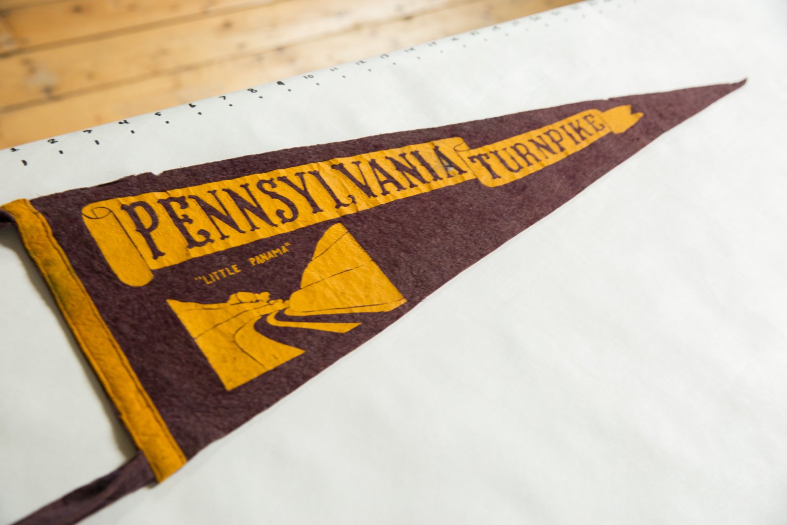 Pennsylvania Turnpike "Little Panama" Felt Flag