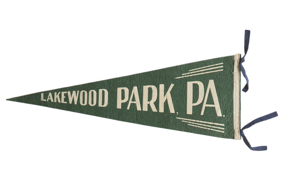 Lakewood Park, PA Felt Flag