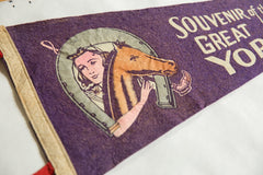 Souvenir of the Grey York Fair Felt Flag