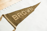 Raised tan felt letters 