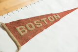 Antique Boston felt pennant displaying 
