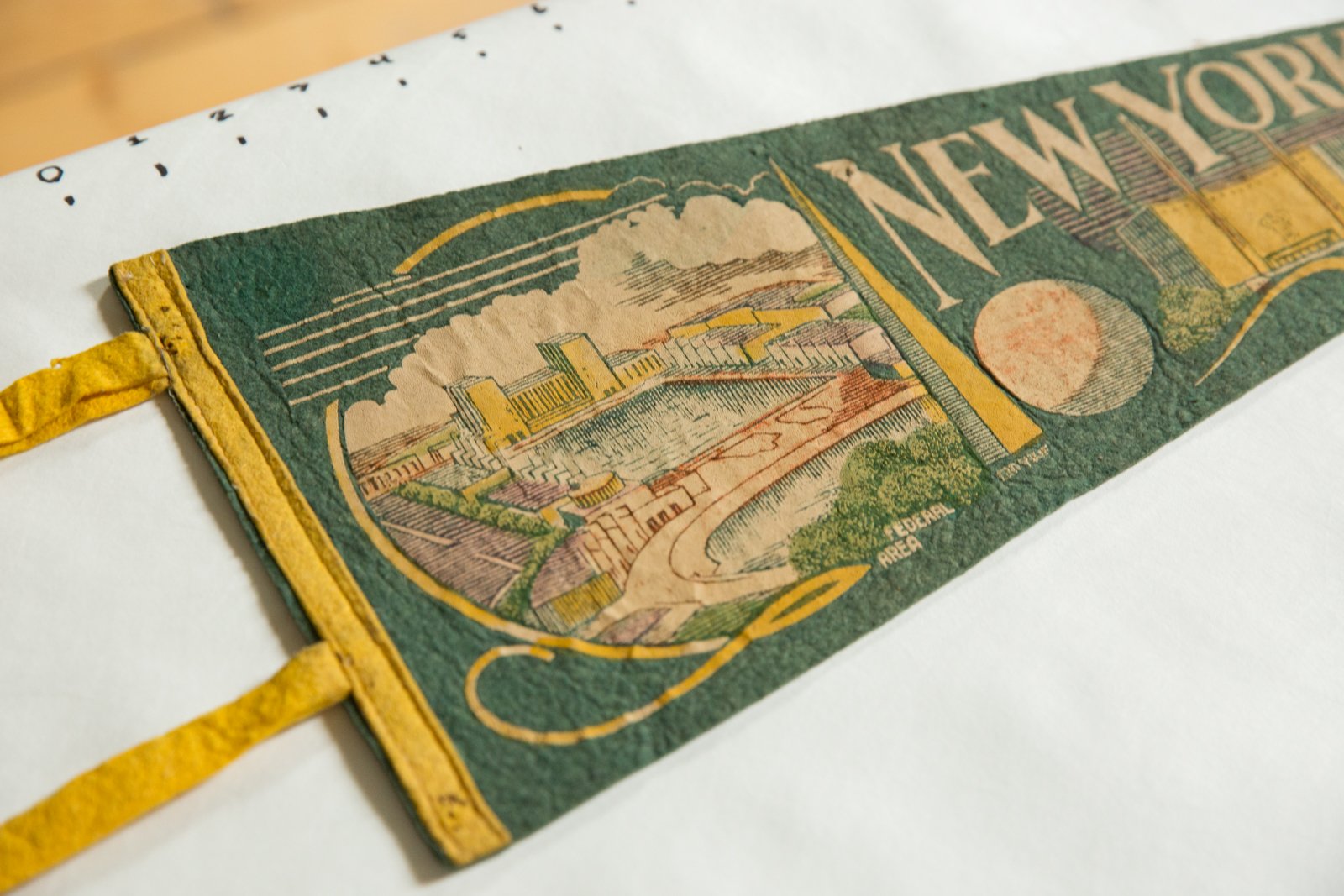 New York World's Fair Felt Flag