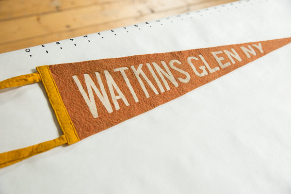 Watkins Glen NY Felt Flag