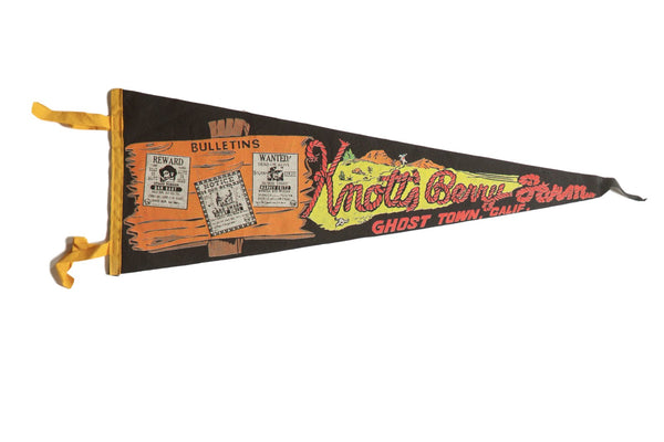 Knott's Berry Ghost Town California Felt Flag