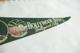Dark green felt pennant, tip showing 